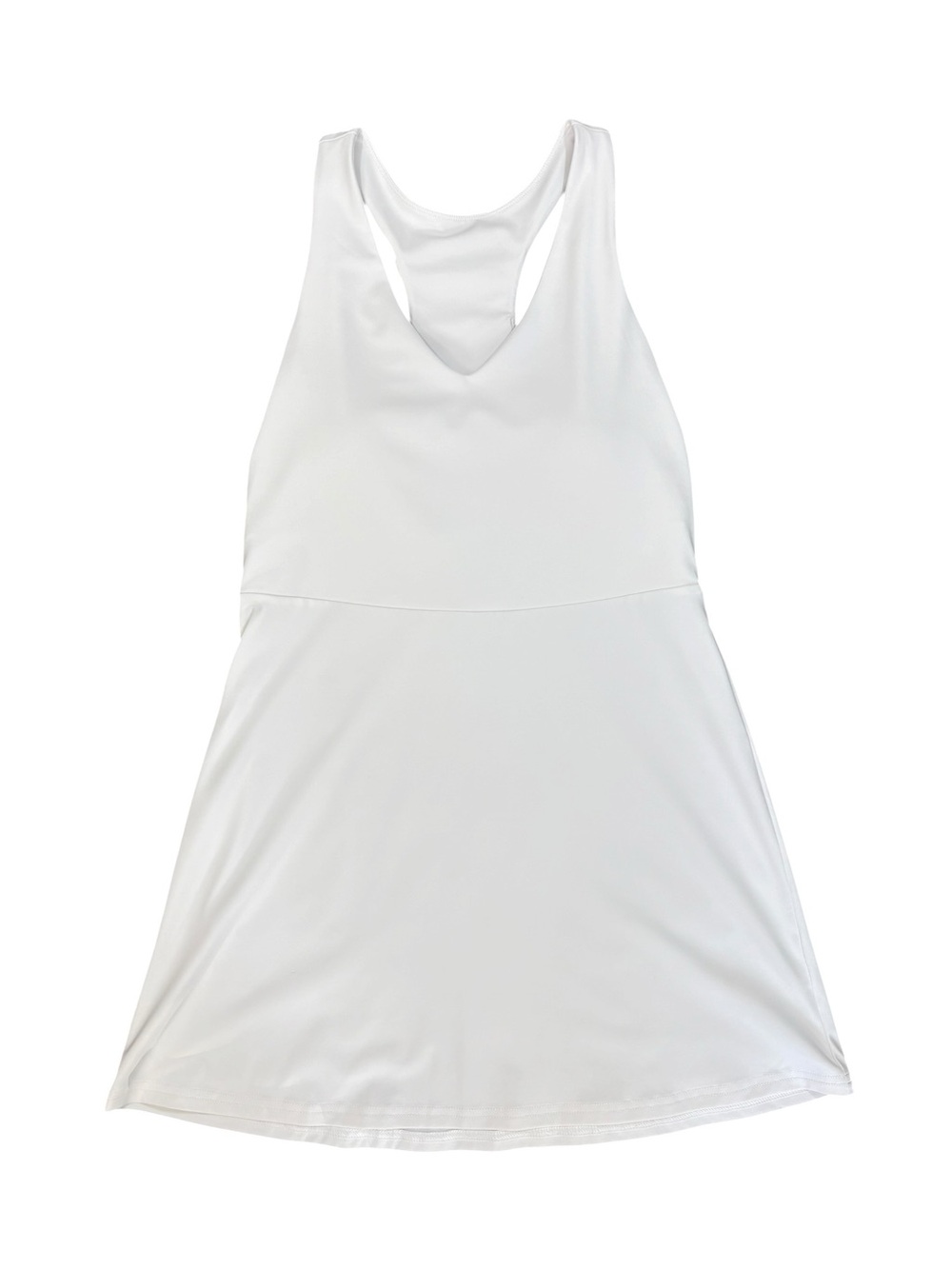 Fabletics White Athletic Tennis Dress Racerback Sleeveless Activewear